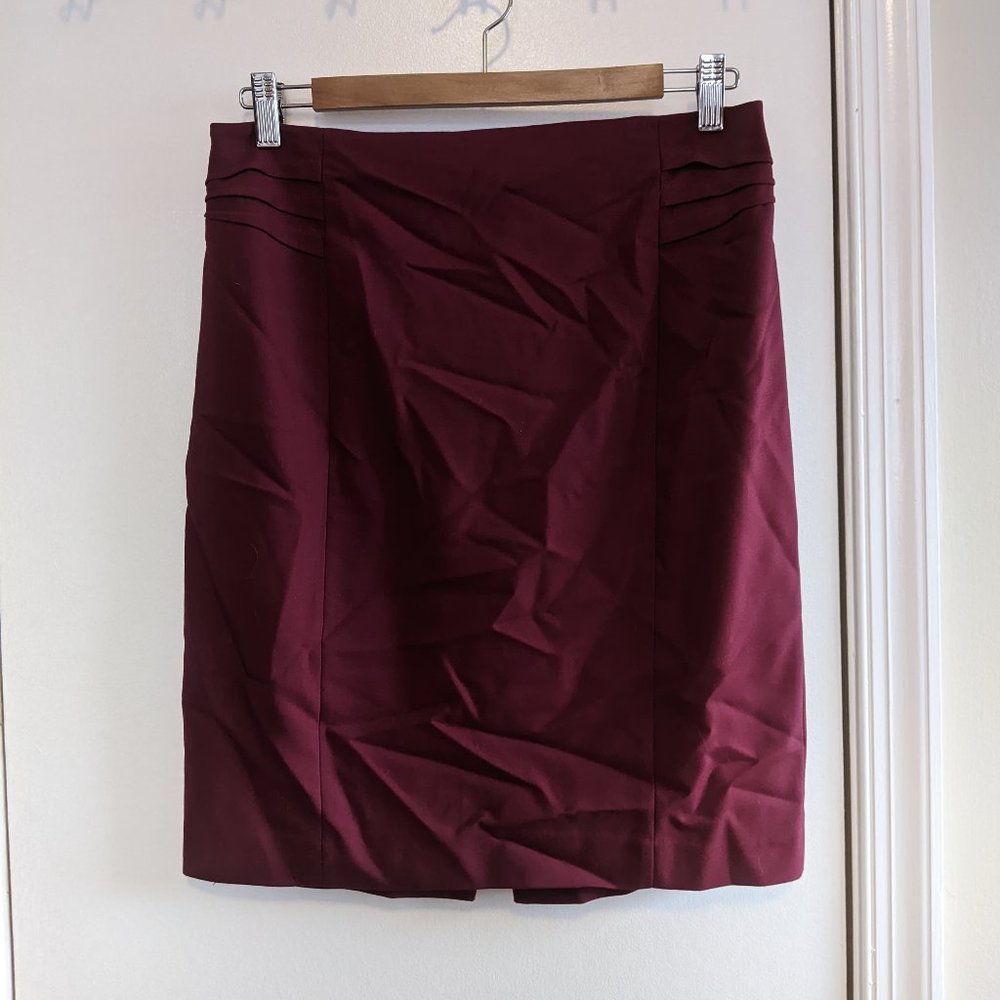 Maroon Pencil Skirt